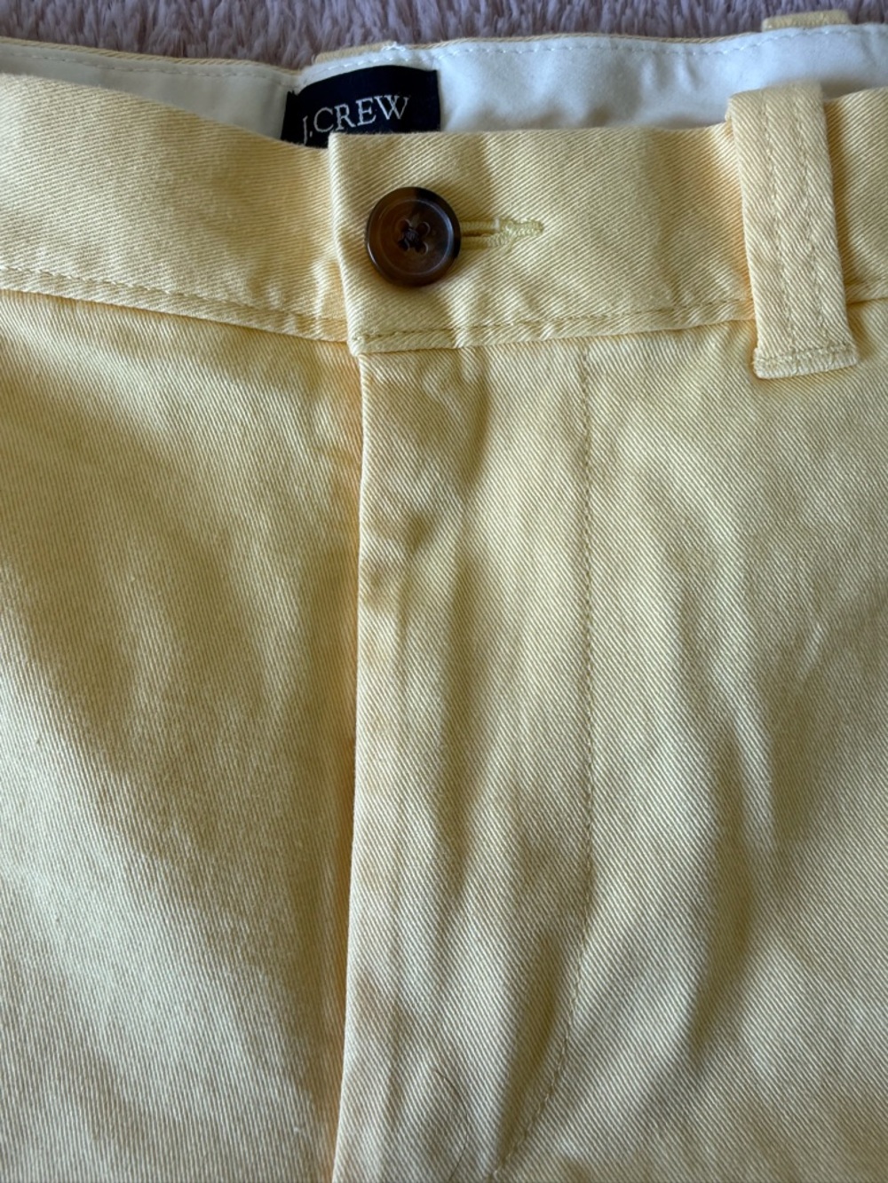 J. Crew Pale Butter Yellow Chino Shorts - Picture 5 of 8